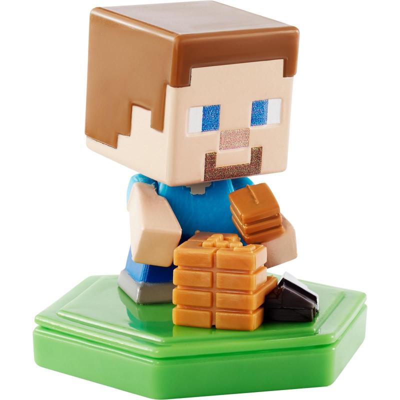 Mini Boneco 4 cm - Crafting Steve - Minecraft - GKT36 - Mattel